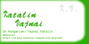 katalin vajnai business card